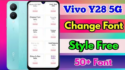 how to change font style in vivo y28 5g | vivo y28 5g font style change