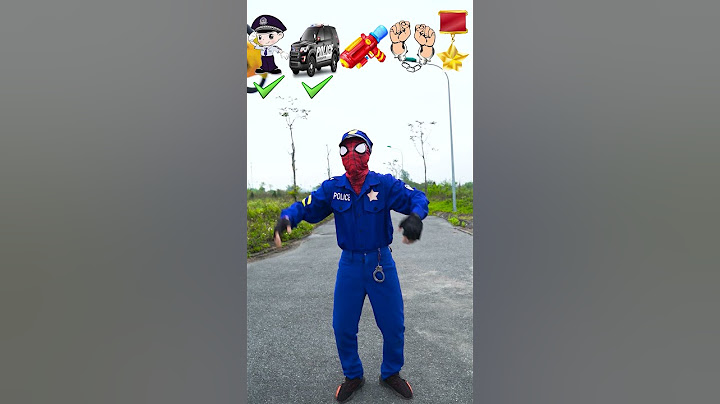 Siêu Nhân Nhện lần đầu làm cảnh sát 🚓🔫👮🏻‍♀️ Spider-Man Police dance cover #shorts
