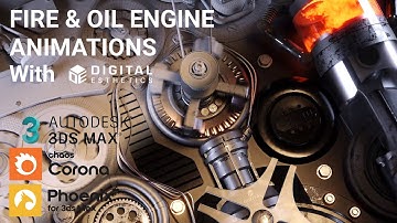 Fire & Oil Chaos Phoenix with Engine 3DsMax animations.