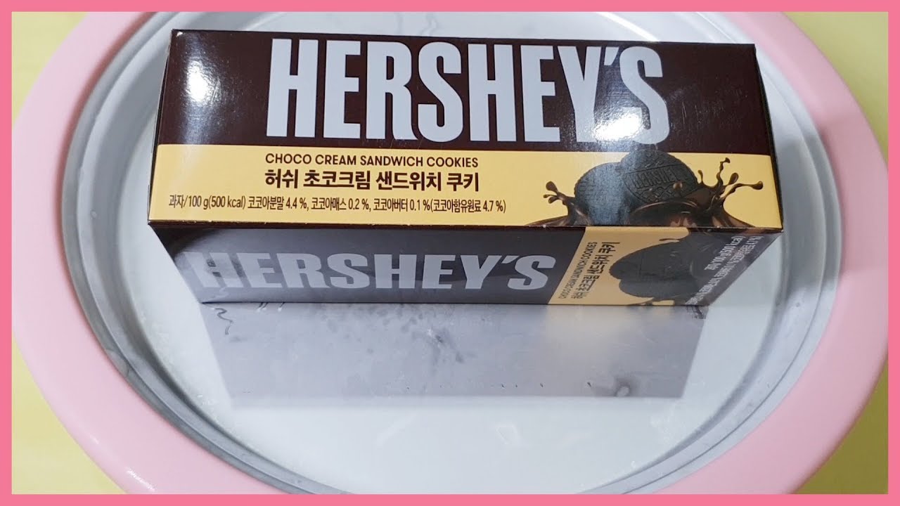 허쉬 초코크림 샌드위치 쿠키 초콜릿 철판아이스크림 신상품 / Hershey's Chocolate Cream Sandwich