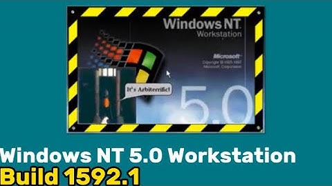 (It’s Arbiterrific) Windows NT 5.0 pre-beta build 1592