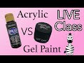 Acrylic VS Gel Paint LIVE Nail Art Class | Make Dimensional Bows with Gel Polish and Acrylic