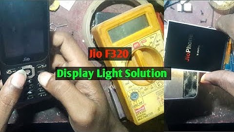 Jio f320 display light problem | Jio f320 lcd light jumper
