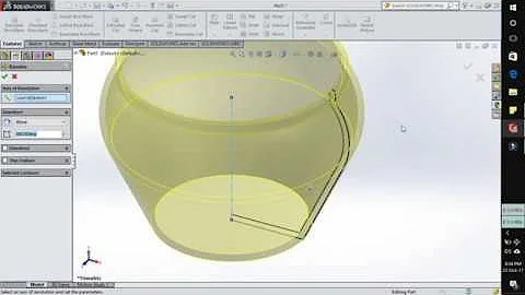 How to Use SolidWorks Revolved Boss/ Base Feature | Round Around Something | Tech Hawk Tutorial