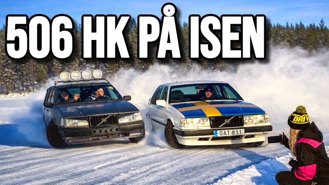 FÖRSTA GÅNGEN PÅ ISEN MED MIN VOLVO 745 TURBO - [VLOGG #818]