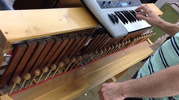 Mechanical Xylophone with MIDI - Single-Strike mode