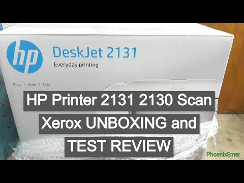 HP Printer 2131 2130 Scan Xerox UNBOXING and TEST REVIEW