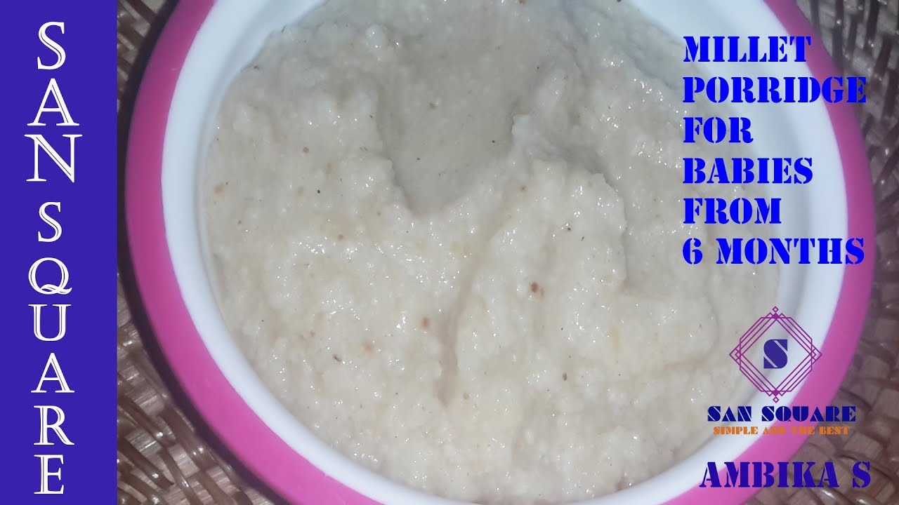 Porridge recipe Millet porridge for babies Tamil YouTube