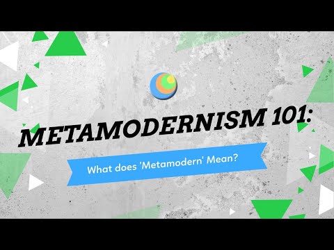 Video: New Smart. Metamodernism, Super-eclecticism And Reconstructivism