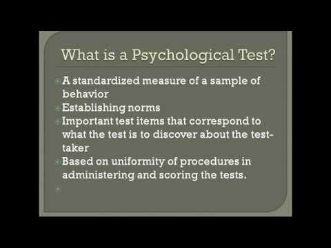 Video: What Is The Meaning Of Psychological Tests?