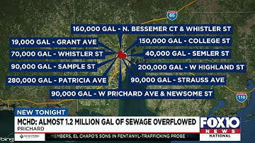 Heavy rains cause sewer overflows