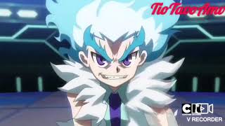 《AMV》Beyblade burst  Free vs Lui(Rise up)