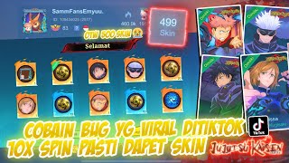 COBAIN BUG YG VIRAL DITIKTOK 10X AUTO PASTI PANEN SKIN JUJUTSU KAISEN😭 RELA TOP UP 4JT