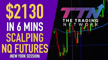LIVE SCALPING - NQ (NASDAQ) FUTURES - $2130 in 6 Minutes