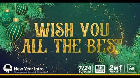 New Year 2024 Intro Opener | After Effects template - Envato elements