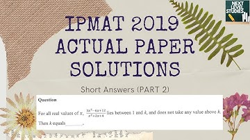 #IIM Indore 2019 Actual Paper Solutions Part 2