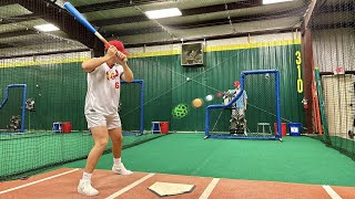 Can We Hit Random Balls from a Baseball Pitching Machine?