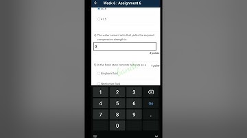 concrete technology assignment week 6 solution #nptel #swayam #concrete #technology #civil #engineer