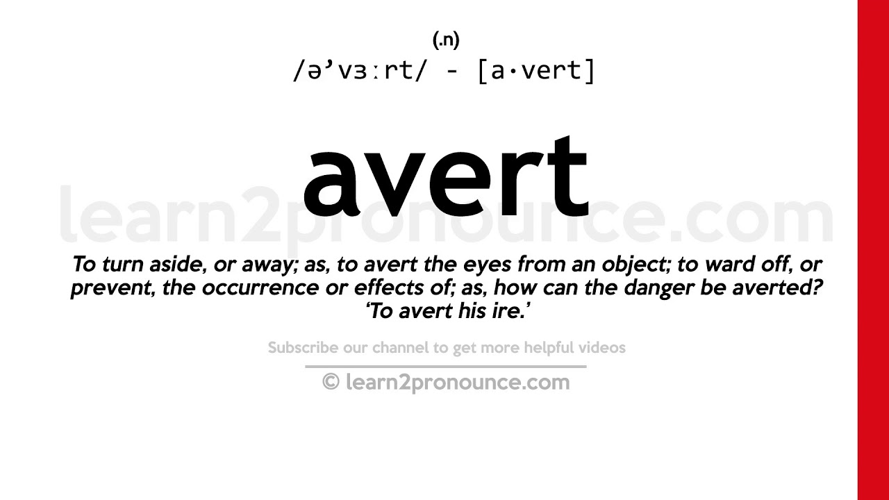 Meaning avert Avert vs.