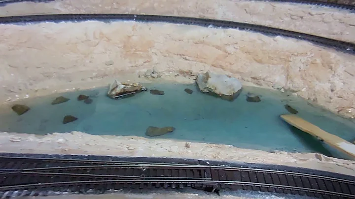 How I make water scene on my ho layout  using wood resin