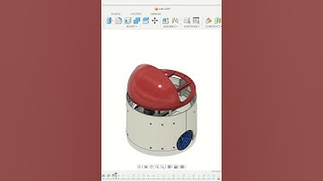 Home robot design in Fusion 360 - Arduino, ESP32, ROS, 3D printed