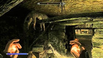 Skyrim Glitch - Flaming Dog Catapult