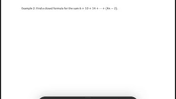 MATH 201: summing an arithmetic sequence- closed formula