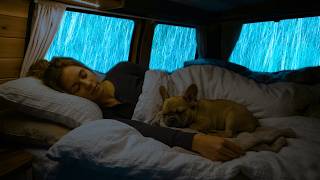Relaxing Rain Sounds Around a Cozy Car | Soft Thunder Through the Forest for Deep Sleep screenshot 2