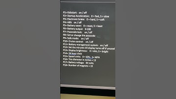 P Settings for Dualtron X Limited