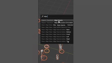 Trick to align multiple objects in blender  #blenderustad