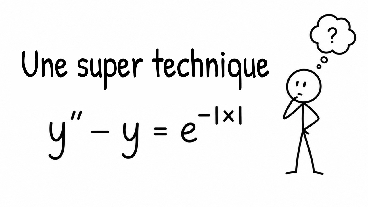 Résoudre une équation différentielle avec la transformée de Fourier