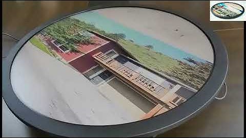 Round shape LCD monitor Android OS