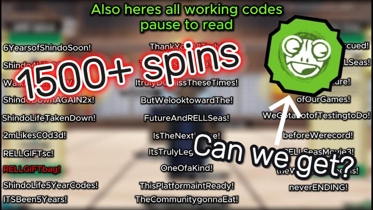 shin☆ichi プロフ必読‼️ ALL WORKING SHINDO CODES + SPINNING FOR RELL BL 1500+ SPINS - YouTube