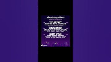 would you come?? #musicfestival #spotify #spotifywrapped #taylorswift #harrystyles