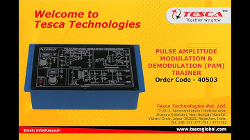 Pulse Amplitude Modulation & Demodulation PAM Trainer  || Tesca 40503