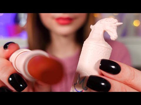 asmr doing your makeup in 1 minute 🦄💄