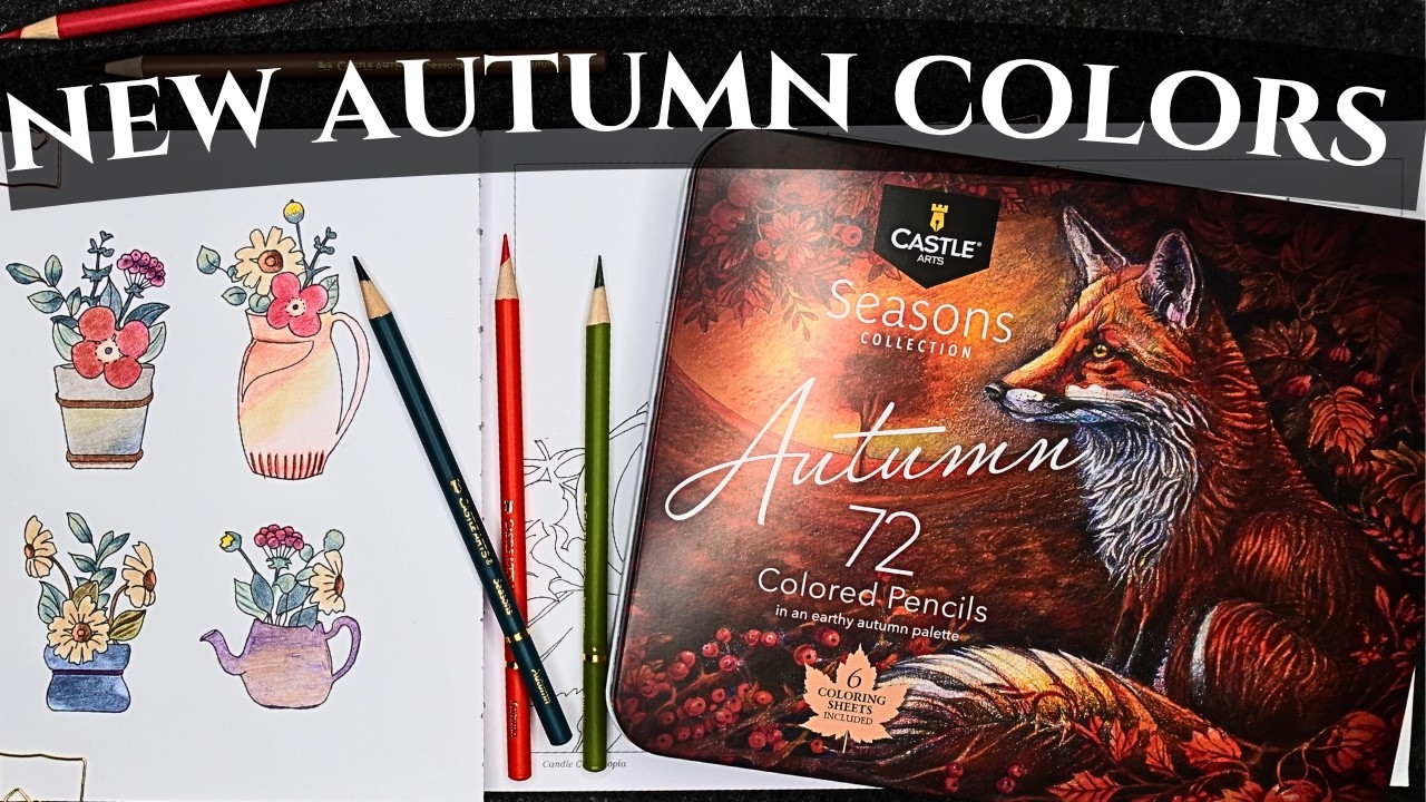 Coloring with the NEW Castle Arts Autumn Collection | First Impression