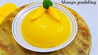 Mango pudding | No agar-agar , No gelatin mango pudding recipe | Happy cooking | Cooking made easy