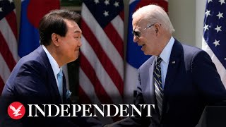 Watch again: Joe Biden hosts state dinner for South Korean president Yoon Suk Yeol