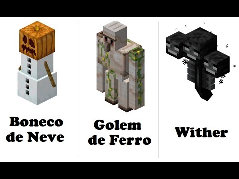 Vídeo: Como Fazer Golems De Ferro E Neve No Minecraft