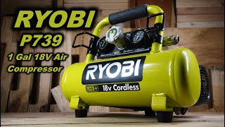 Review Ryobi  P739 air compressor