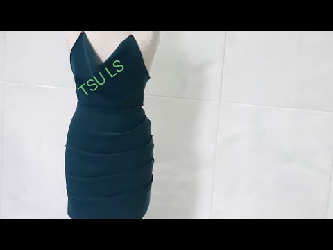 Video TSU LS: Hướng dẫn cách cắt đầm cổ đổ, xếp ly váy - youtube