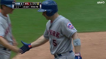 NYM@STL: Wright gives Mets a lead with an RBI single