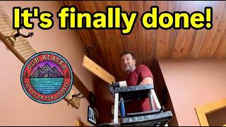 Installing Tongue and Groove Ceiling | Using Alaska Garden Harvest to Cook Dinner and Snacks