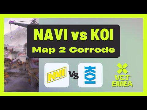 VCT EMEA Stage 2 Group Stage | NAVI vs KOI | Map 2 Corrode