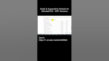 SaaS & Superadmin Module for UltimatePOS - ERP Advance | #shorts