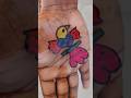Intresting butterfly tattoo on hand #trending #viral