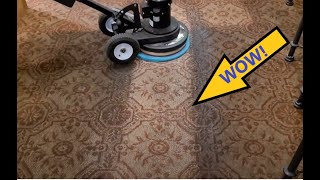 Dirty Restaurant Carpet Cleaning with VLM!