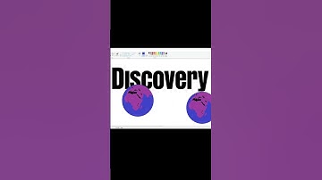 Drawing Discovery Channel logo using MS Paint #shorts