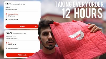 Taking EVERY Doordash Order for 12 Hours Straight…